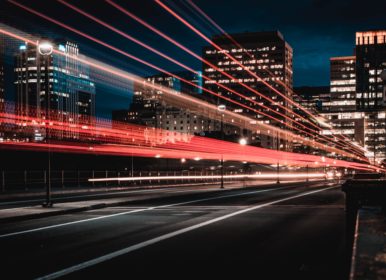 long exposure photography of road and cars